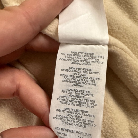 J Crew Crewcuts Girl's Size 6/7 Down Puffer Vest Full Zip Fleece Lined Pink EUC - Picture 10 of 10